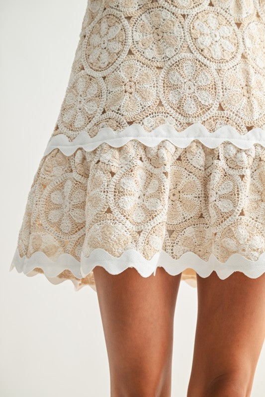 Lace A-line dress