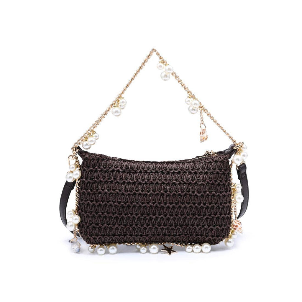 Steph Seasonal Seashell Straw Bag Evening Bag