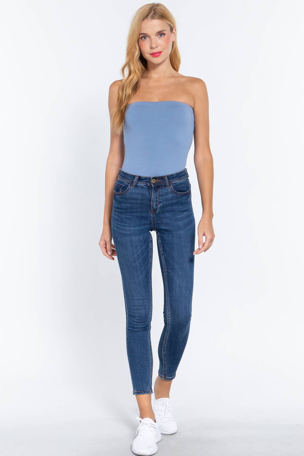 Tube Cotton Spandex Jersey Bodysuit