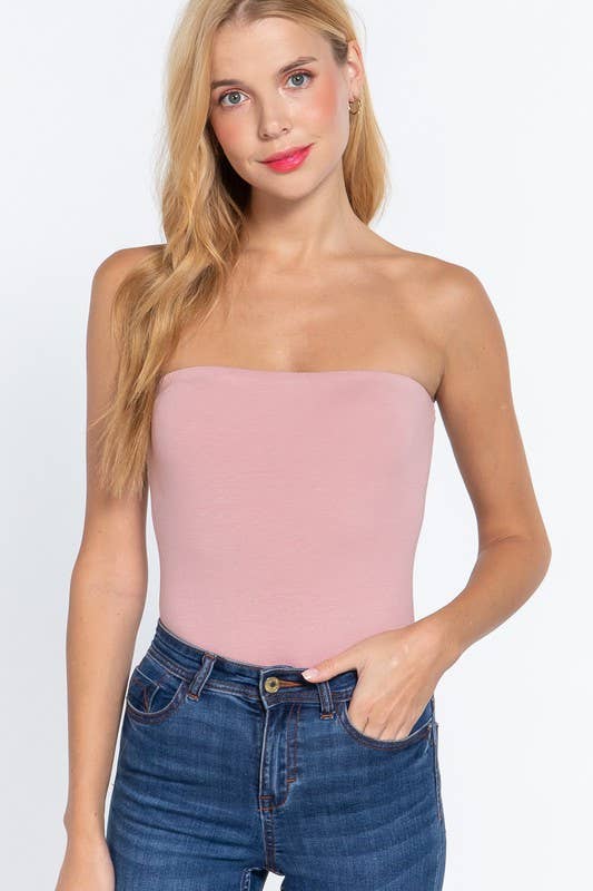 Tube Cotton Spandex Jersey Bodysuit
