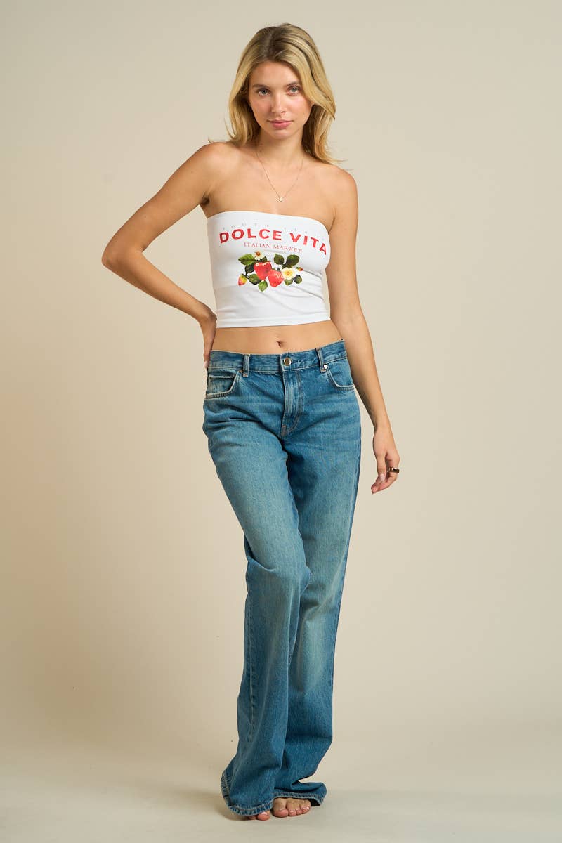 55811-Dolce Vita Italian Market Tube Top