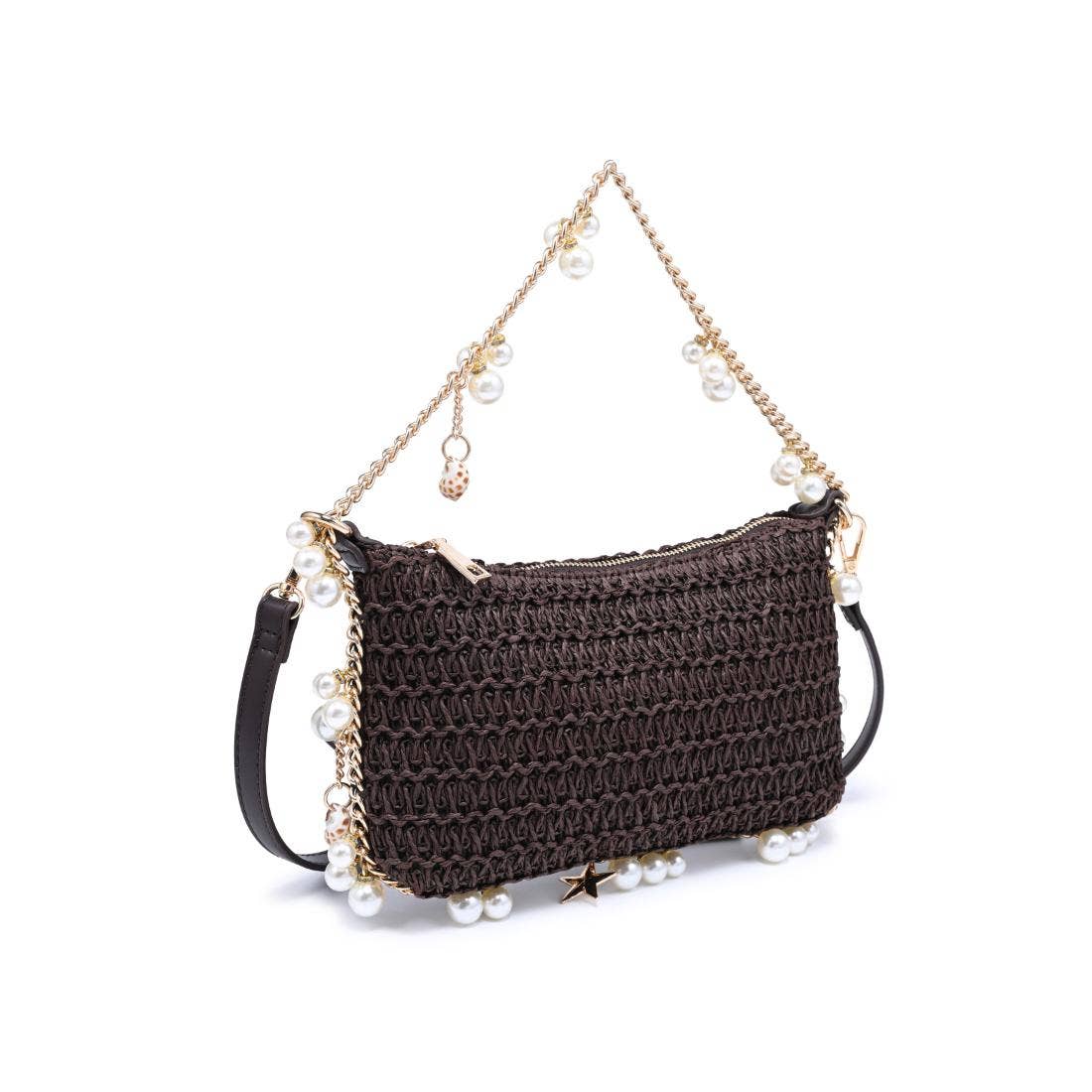Steph Seasonal Seashell Straw Bag Evening Bag