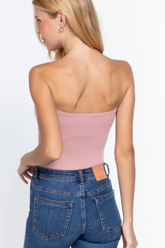 Tube Cotton Spandex Jersey Bodysuit