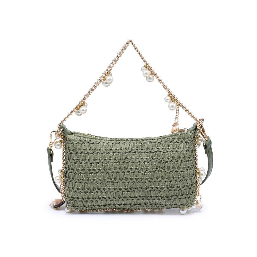 Steph Seasonal Seashell Straw Bag Evening Bag