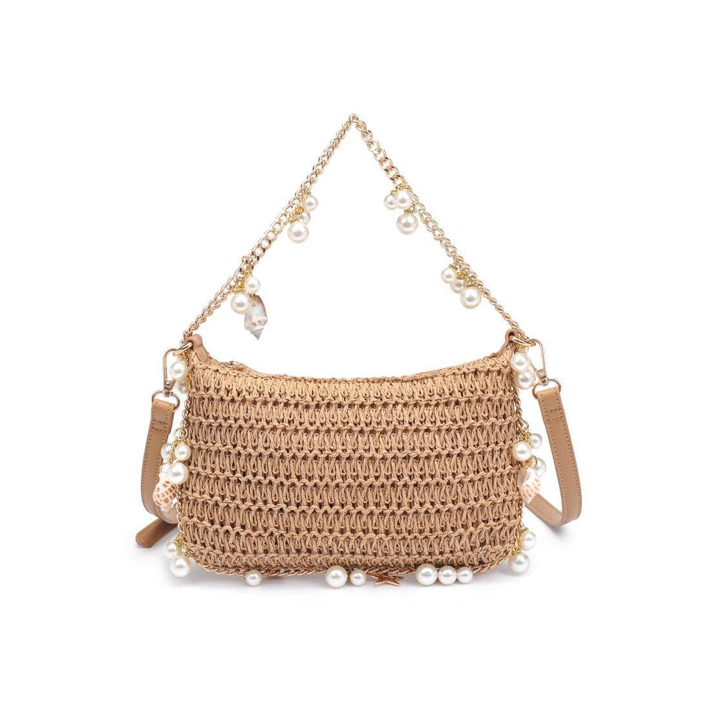 Steph Seasonal Seashell Straw Bag Evening Bag