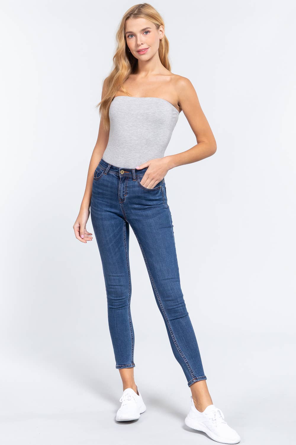 Tube Cotton Spandex Jersey Bodysuit