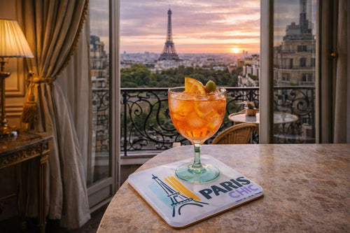 Acrylic Coaster, Paris