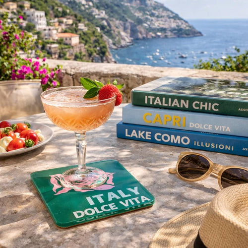 Acrylic Bon Voyage Coaster, Italy