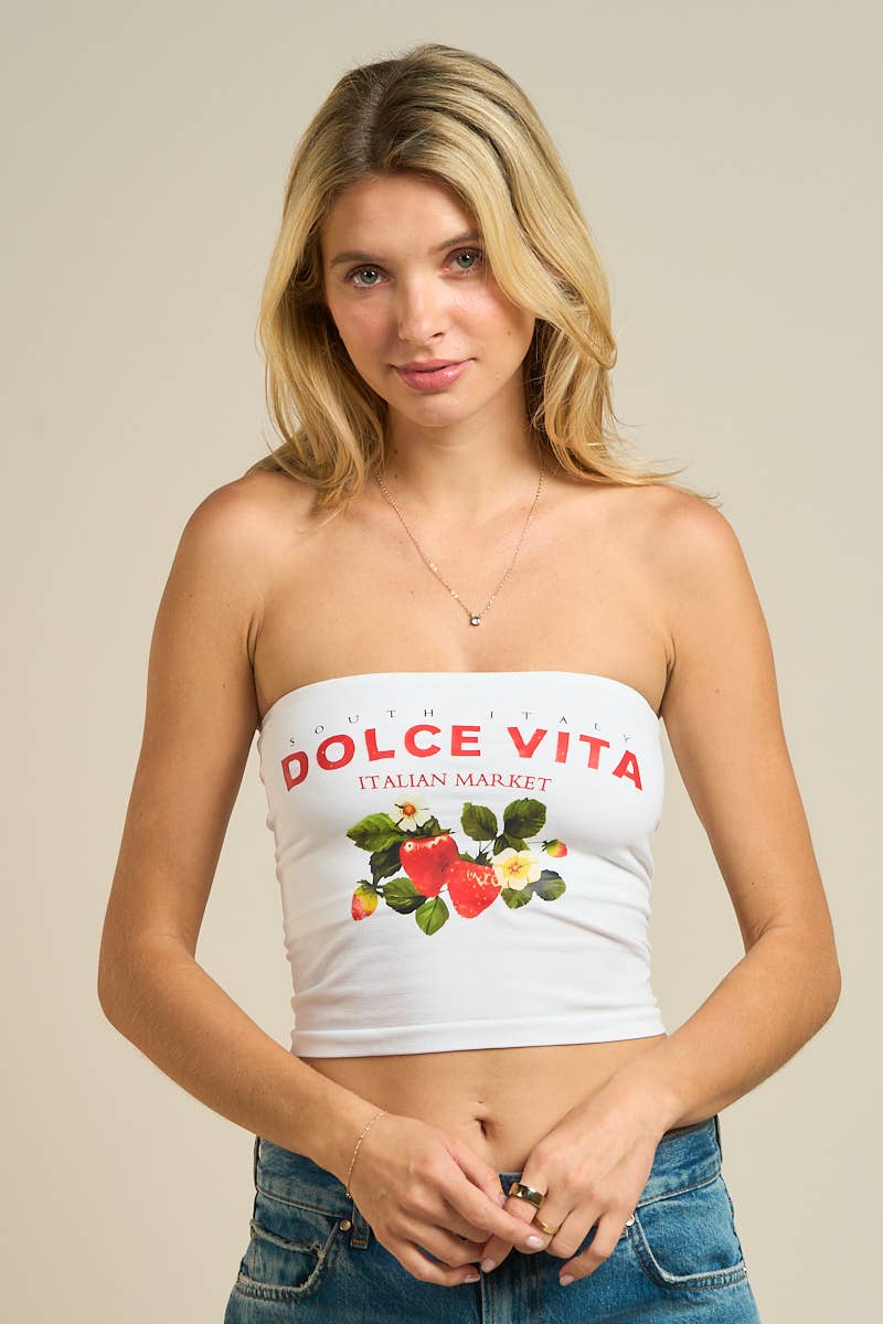 55811-Dolce Vita Italian Market Tube Top
