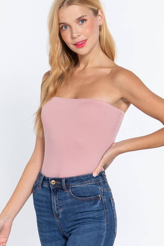 Tube Cotton Spandex Jersey Bodysuit