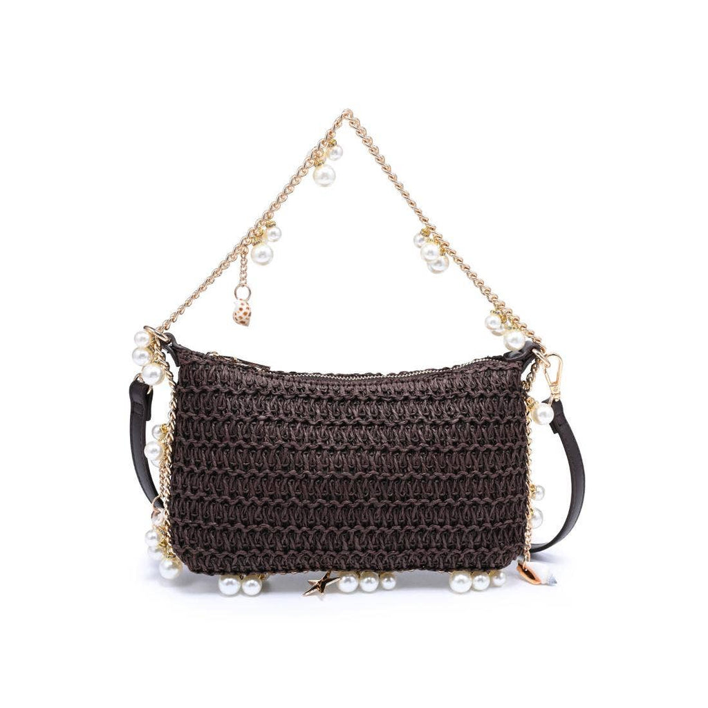 Steph Seasonal Seashell Straw Bag Evening Bag