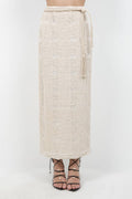 MIDI LENGTH SKIRT WITH DETACHEABLE BELT