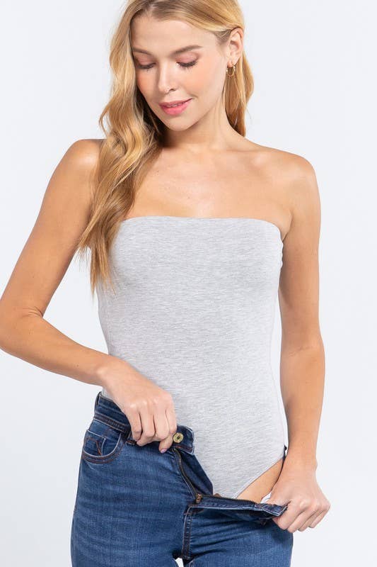 Tube Cotton Spandex Jersey Bodysuit