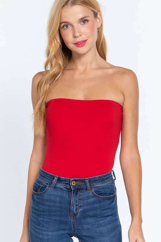 Tube Cotton Spandex Jersey Bodysuit