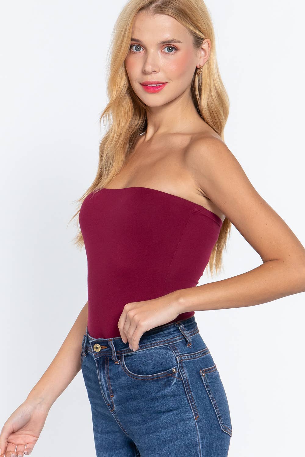 Tube Cotton Spandex Jersey Bodysuit